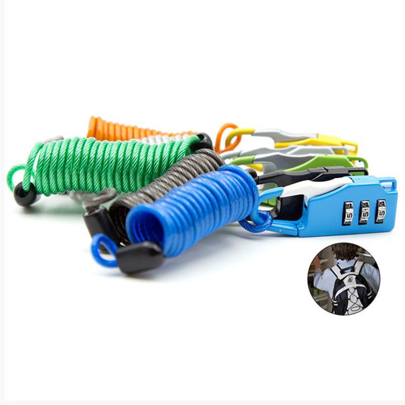 Fietsslot Helm Draad Touw Code Lock Fiets Veiligheidsslot Fiets Apparatuur Mtb Anti-Diefstal Slot Mountainbike Draad touw Padl