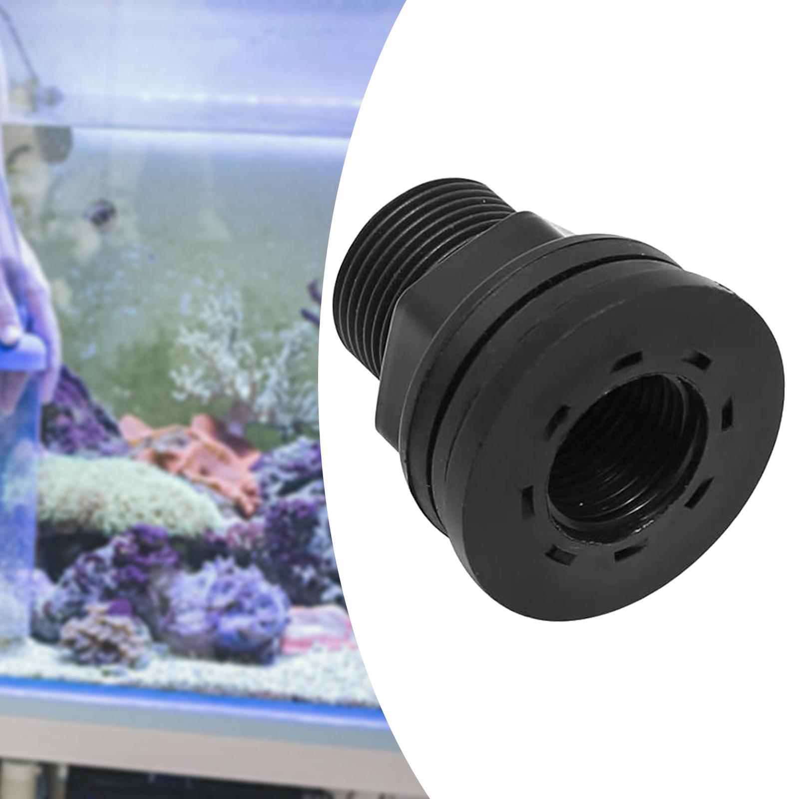 PVC Bulkhead Fitting Easy to Install Garden Bulkhead Spigot Kits Sturdy Multipurpose for Rain Barrels Aquarium Tubs Garden Ponds