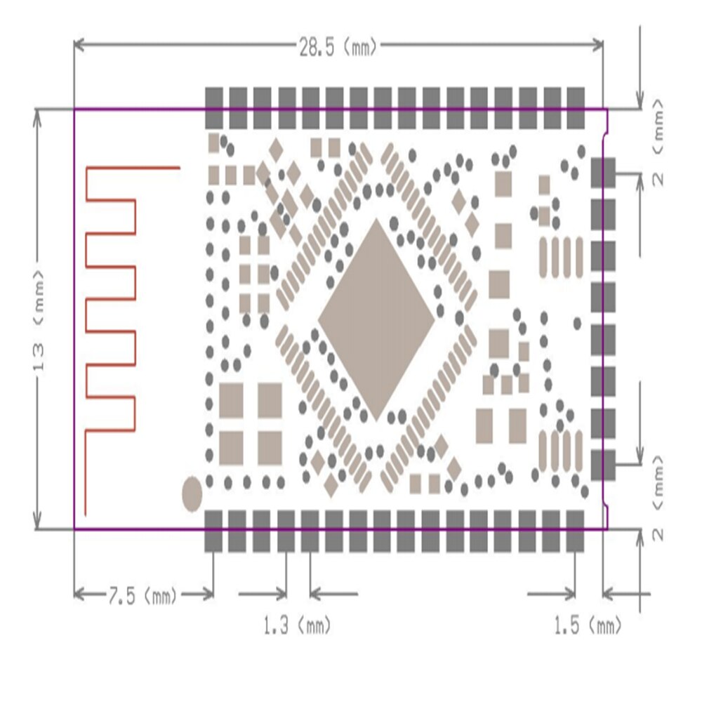 CSR8615 Bluetooth 4,1 audio modul/modul (spur antenne)