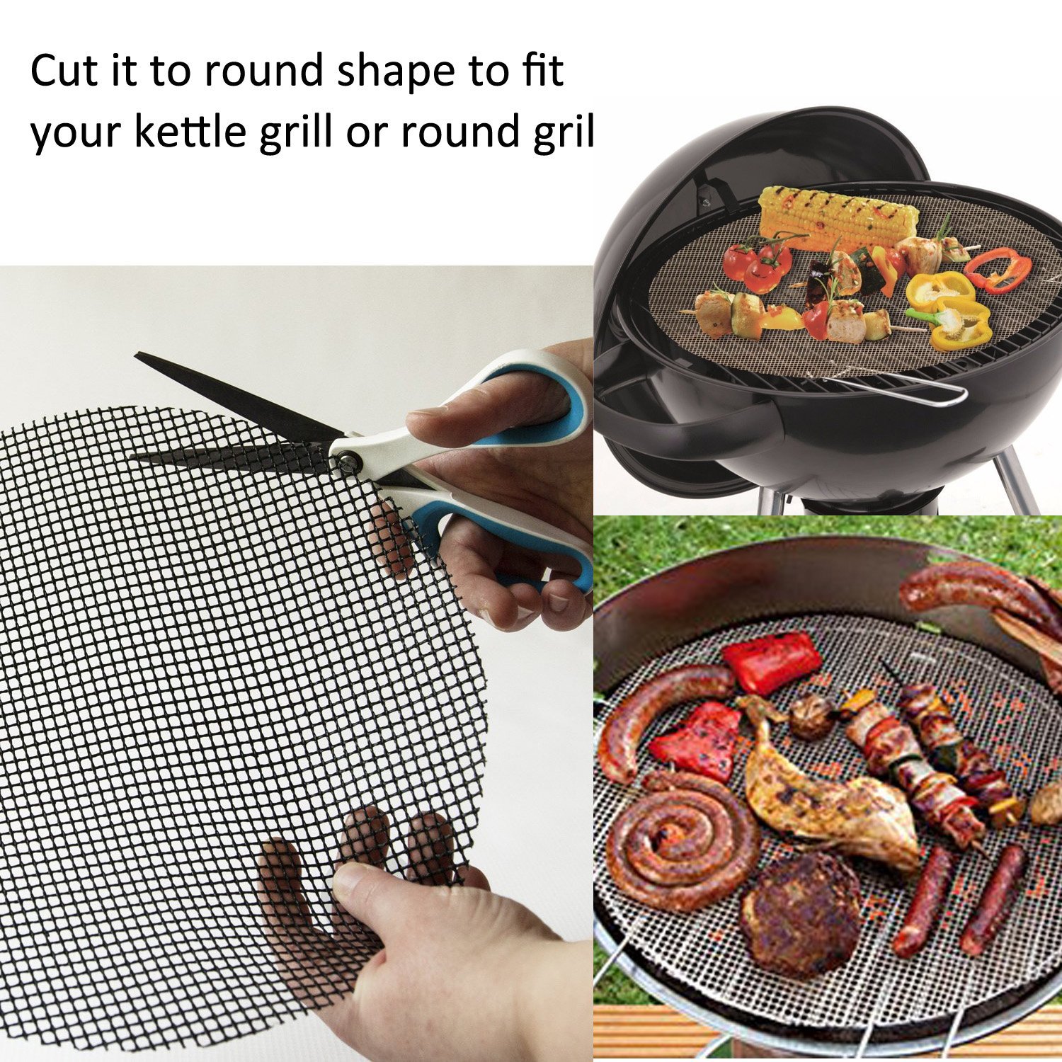 Non-stick BBQ Grill Mat Barbecue Baking Pad Reusable Barbecue Grill Mesh Mat For Outdoor Cooking BBQ Grill Accessories