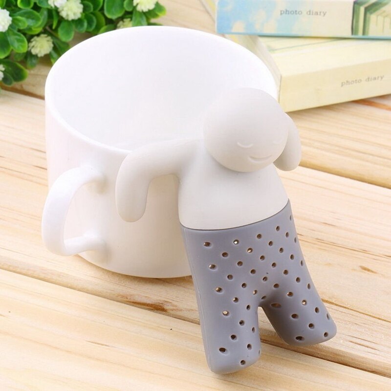 Tesilmaskin tepåsar intressant livshjälp tekanna silikon te infusers filter tekannor för te- och kaffefilter drinkware
