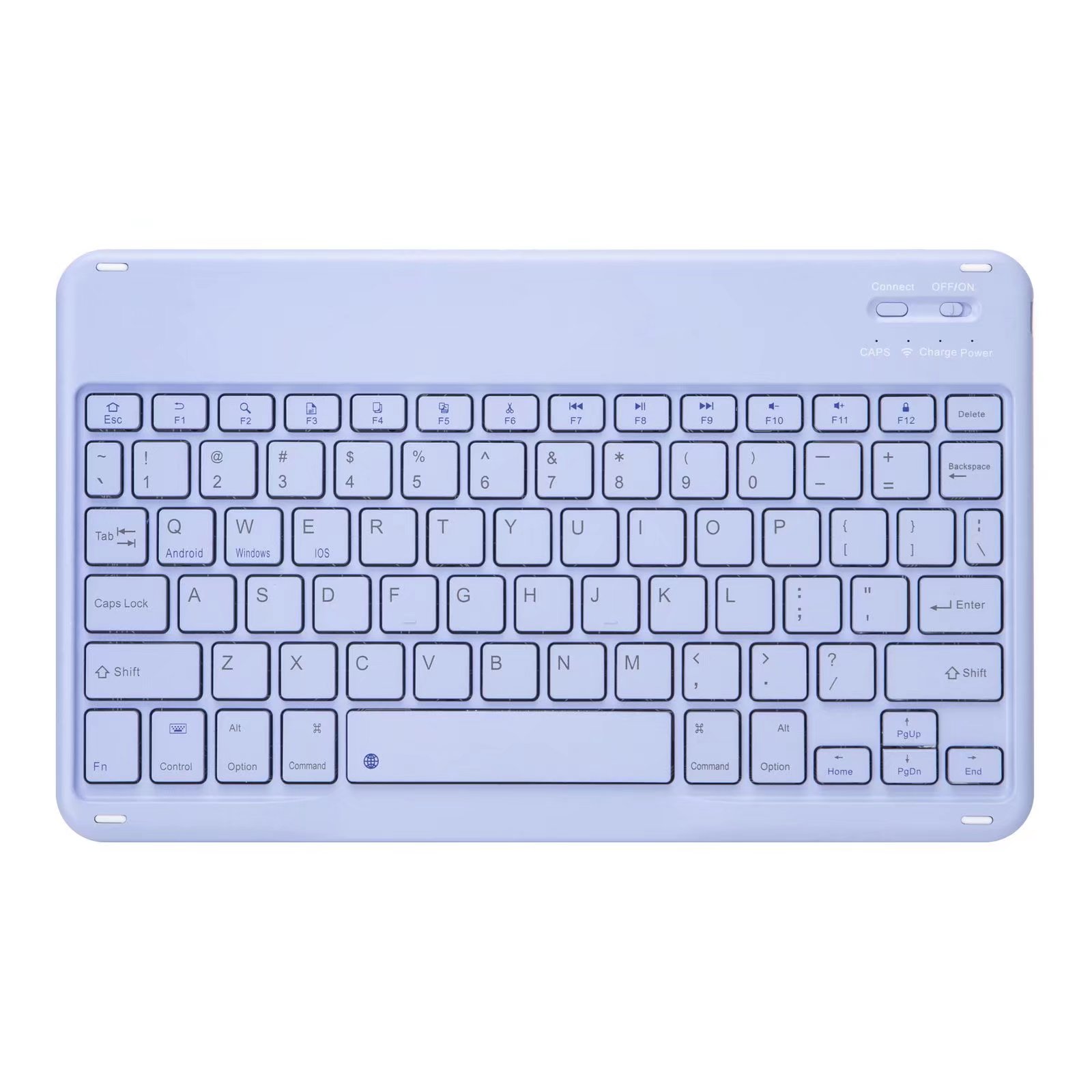 Für Teclado iPad Xiaomi Samsung Huawei Bluetooth-kompatibel Tastatur Telefon Tablet Drahtlose Tastatur Für Android Windows + stift: Blau