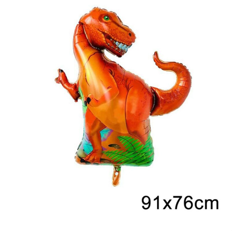 The 1pcs Giant Dinosaur Foil Balloon Children's Dinosaur Party Birthday Decorations Balloons Kids Toys Boys Animal Balloons: B