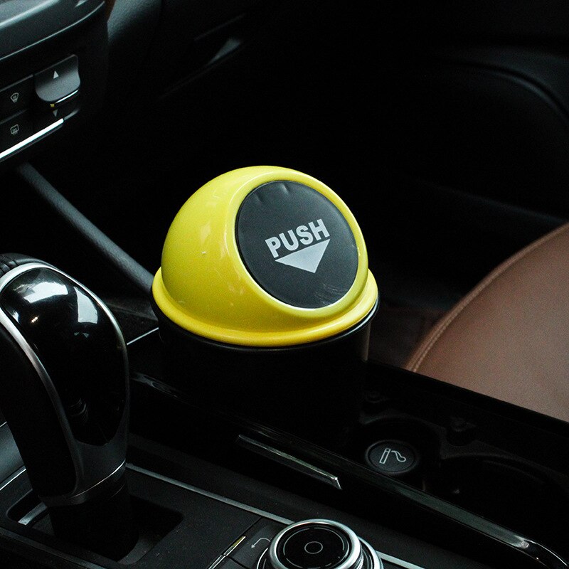 Moda criativa Car Trash Can Mini Carro De Plástico Lata de lixo Do Carro Multi-Função de Armazenamento De Detritos Pequeno Balde de lixo carro pode