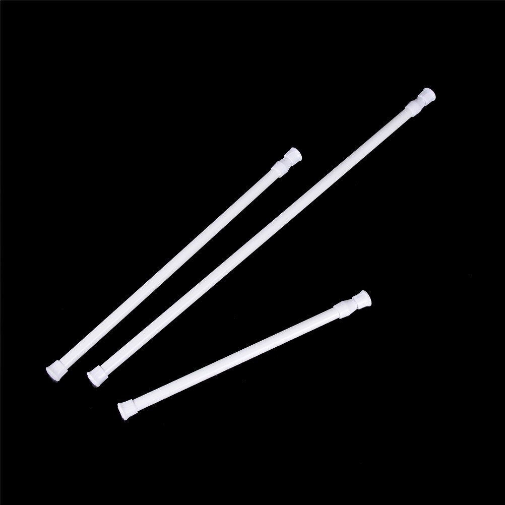 3Sizes Extendable Adjustable Spring Tension Rod Rail Pole Window Curtain Shower Curtain Wardrobe Bathroom Products