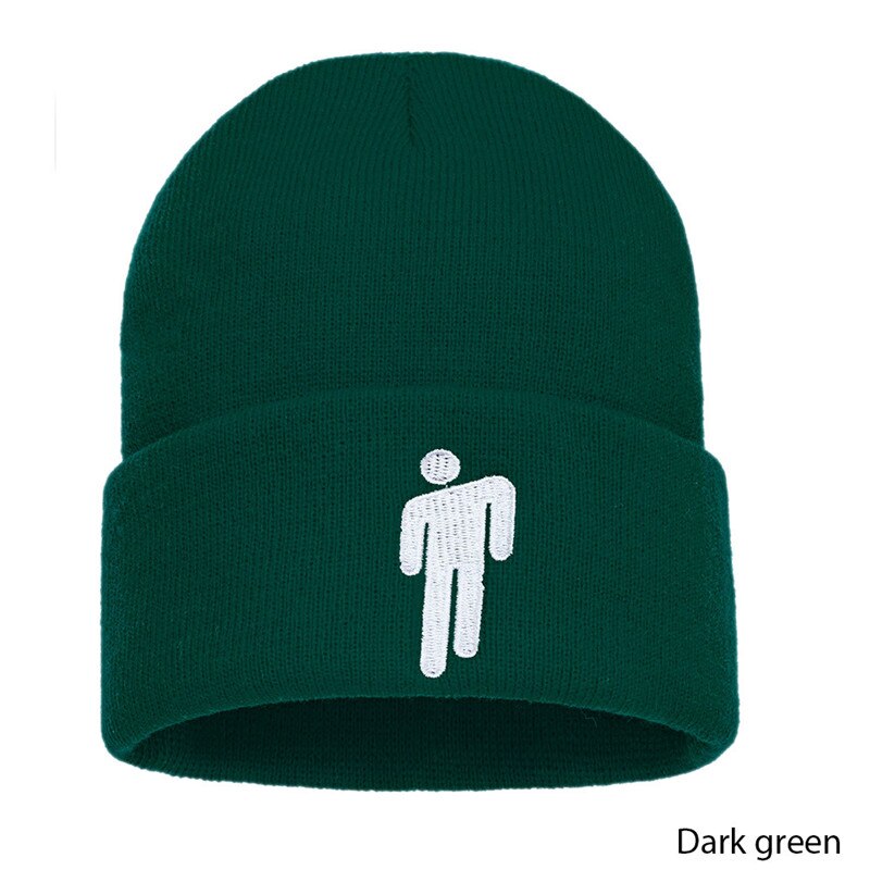 Mütze Deckel Gestrickte Hüte unisex Solide Hüfte-hüpfen Skullies 22 Farben draussen lässig Sport frauen Hütte Fan: dunkel Grün