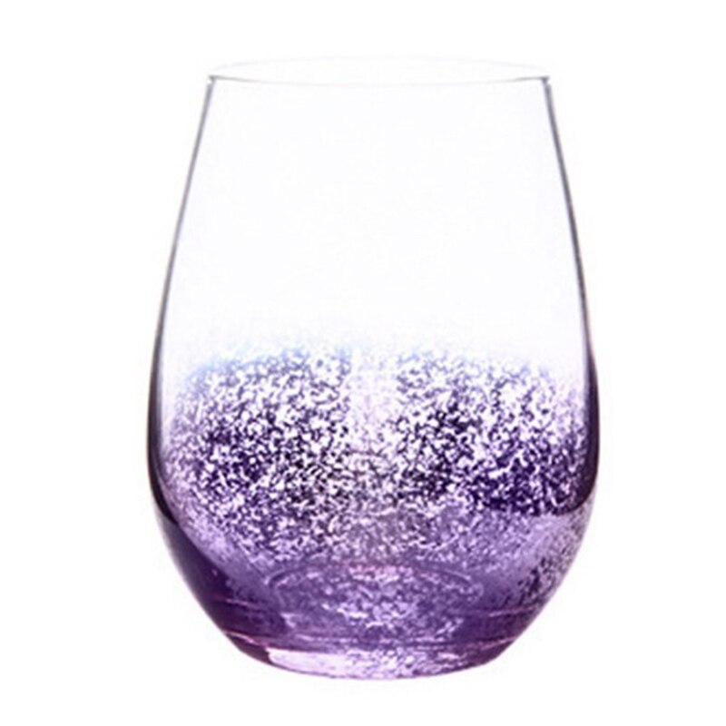 Europese Creatived Sterren Ei Cup Plated Kleur Grote Capaciteit Loodvrij Kristal Glas Cup Voor