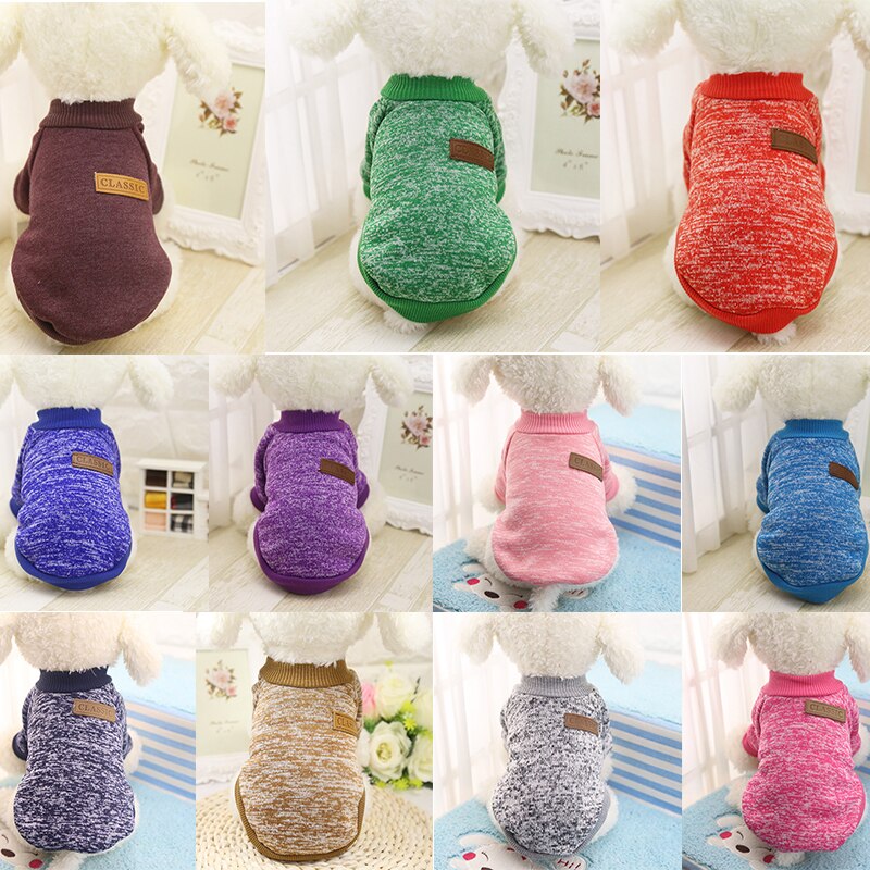 DIDIHOU Dog Sweater Clothes Costume Soft Warm comfortable Apparel For Small Dogs Chihuahua Supplies Sweater Clothes Costume Soft