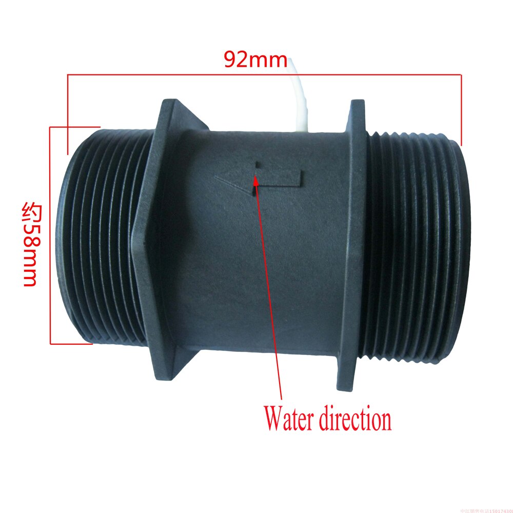 DN50 water flow sensor Pulse counter Turbine flowmeter Hall sensor grote flow 2 inch industriële flowmeter Water flowmeter