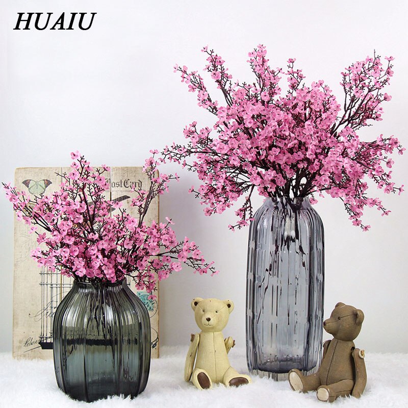 Kunstig baby ånde enkelt blomst simulation hjem bryllup dekoration simulation blomst brud holder blomster
