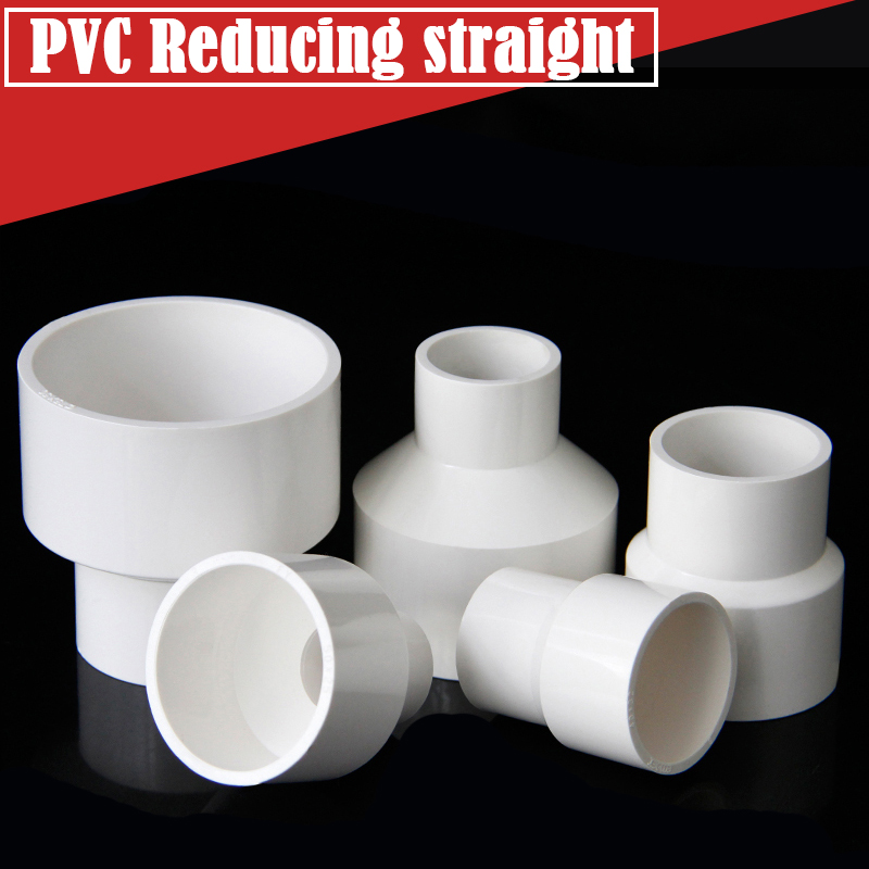 2 Stks/partij 20/32/40/50 20/25/32/40Mm Pvc Rechte Verminderen Connectors aquarium Fish Tank Adapter Tuin Watering Buis Connector