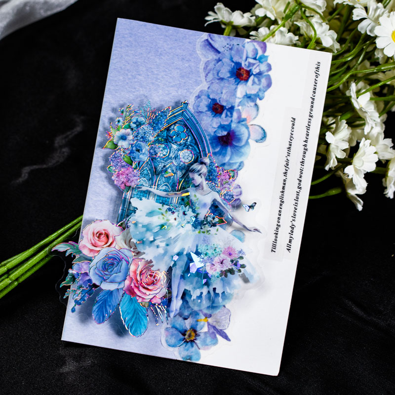 Pegatinas de baile Kawaii para chica bonita, accesorios decorativos para álbum de recortes, adhesivos para manualidades, suministros para diario, 10 piezas