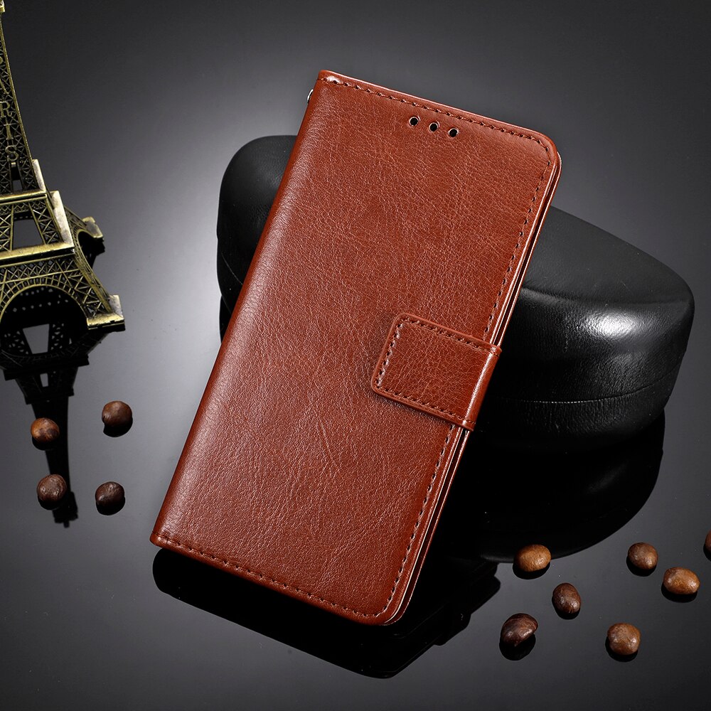 For LG K20 Case For LG K20 Dual Retro Wallet Flip Style Glossy Skin PU Leather Phone Cover For LG K20 LMX120EMW Case