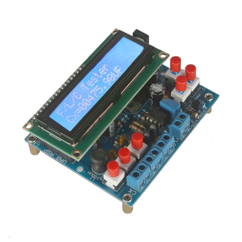 LCD Digital frequenz zähler Secohmmeter Kapazität Meter DIY Bausatz Frequenz Meter cymometer Induktivität Tester frequenzimetro