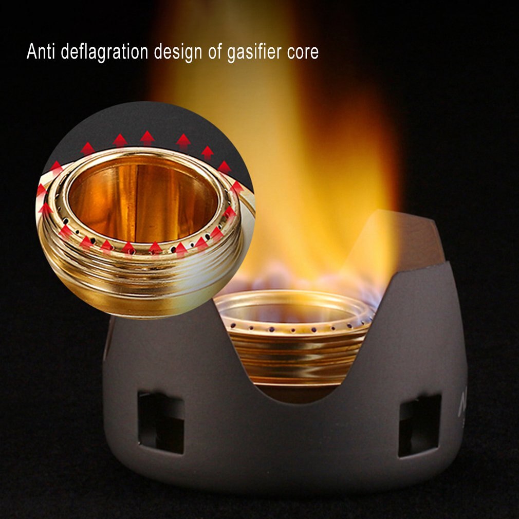 ALOCS Liquid Solid Alcohol Stove Outdoor Camping Picnic Self-driving Tour Windproof Portable Mini Ultra-light Stove