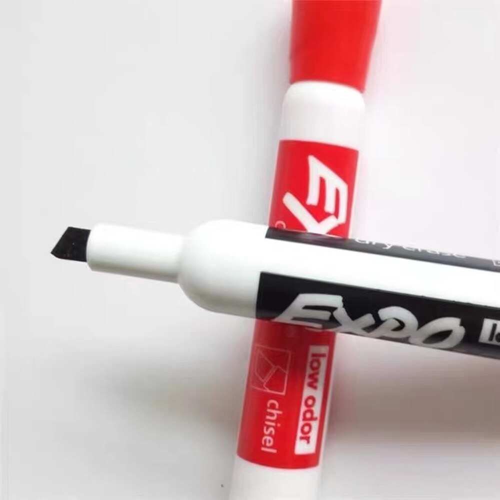 Expo low-odor chisel point dry erase marker set, for whiteboards, glass and most non-porous surfaces, 4 color markers,