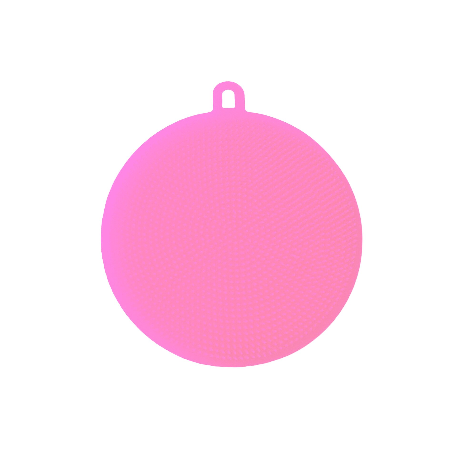 Silicone Dishcloth Dishwashing Brush Oil-Free Kitchen Cleaning Brush Decontamination Multifunctional Melon Fruit Vegetable Scour: Bulk Pink