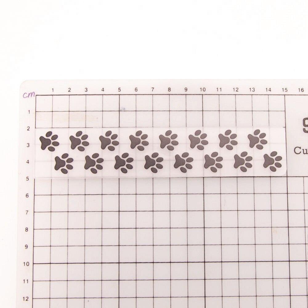 15x3cm plastic Paw print craft card making paper card album wedding decoration clip Embossing folders