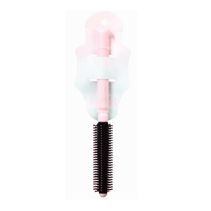 Peigne rond lisse pour cheveux bouclés, avec pointe en boule, antistatique, brosse de coiffure naturelle, outil de coiffeur