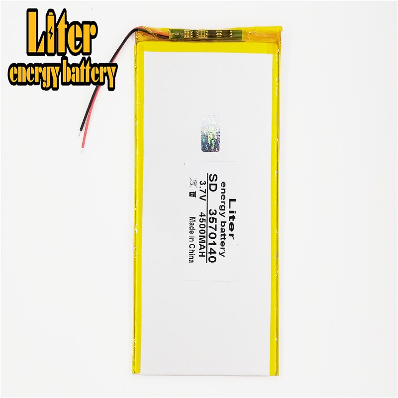 3570140 3.7V 4500Mah Oplaadbare Li Polymer Li-Ion Batterij Voor Bluetooth Notebook Tablet Pc Elektronica Veiligheid Lamp Power Bank