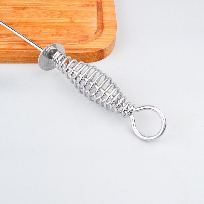 Coil Skewers Roast Meat Prod Spring Handle BBQ Skewer Long Grill Sticks Outdoor Camping Picnic BBQ Tools Stainless Steel 3pcs