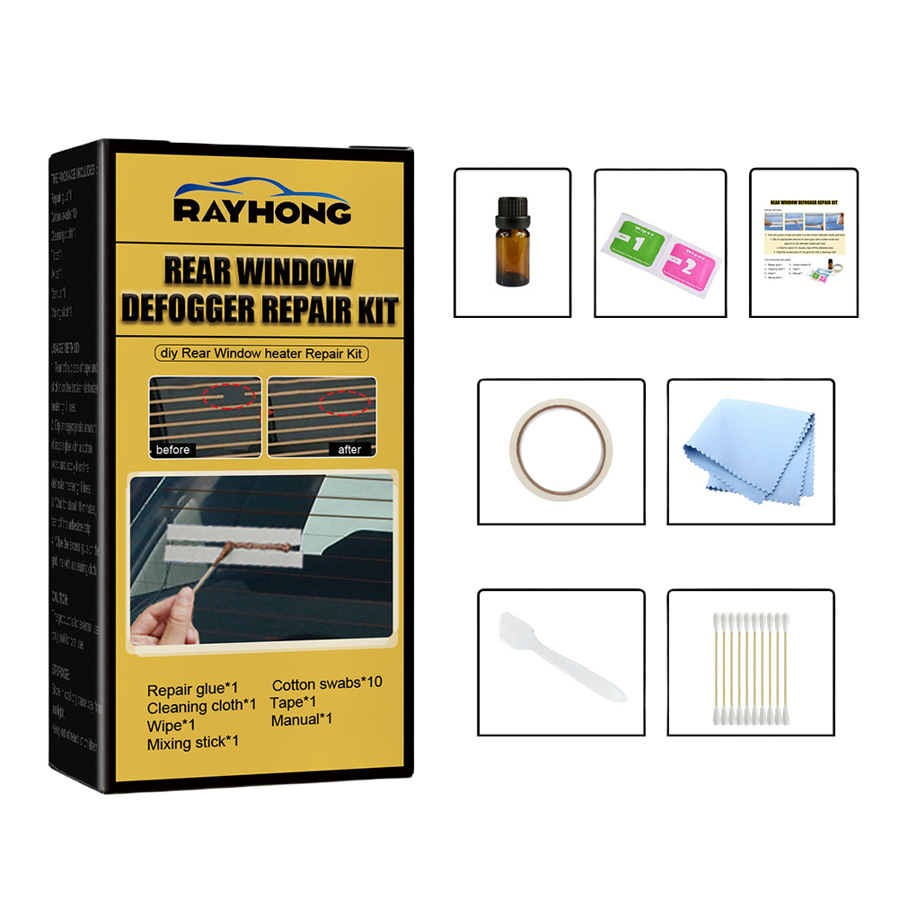 Auto Achterruit Ontlogger Reparatie Kit Diy Snelle Reparatie Grid Ontdooier Kit Fix Verwarmer Glazen Lijnen Ontdooier Rooster Auto-Accessoires