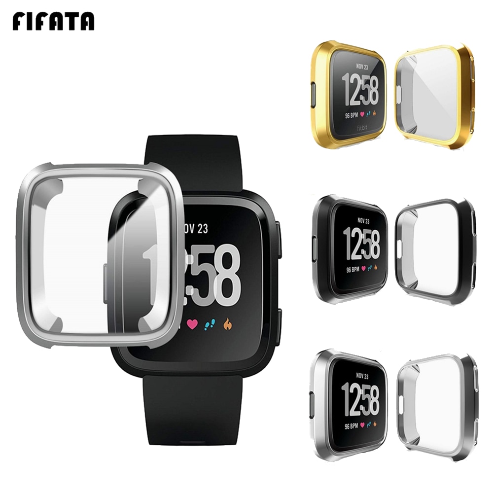 Smart Accessoires Voor Fitbit Versa Band Case Cover TPU Beschermende Shell Voor Fit Bit Versa Lite Protector Frame Protector Mouw