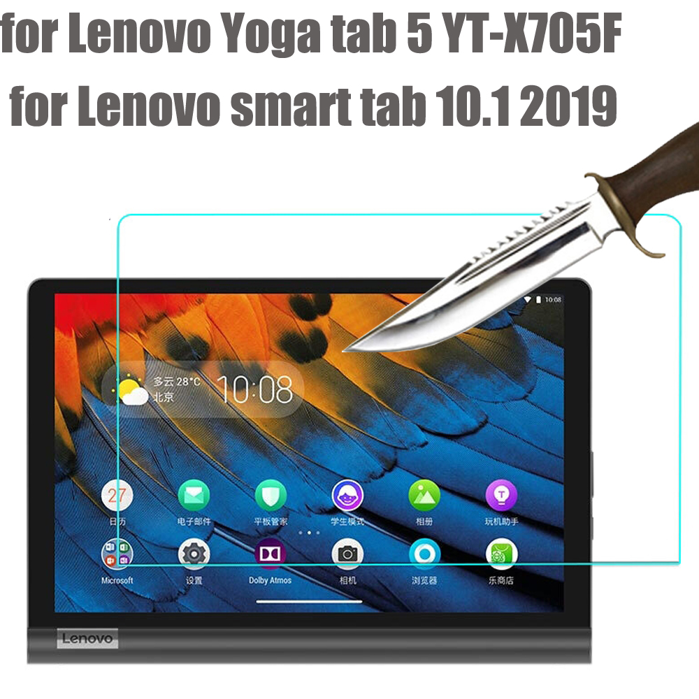 Szkło hartowane ochraniacz ekranu dla Lenovo joga patka 5 2019 10.1 dla Lenovo sprytny patka YT-X705f tablet ochraniacz ekranu: yoga tab 5 1szt-D