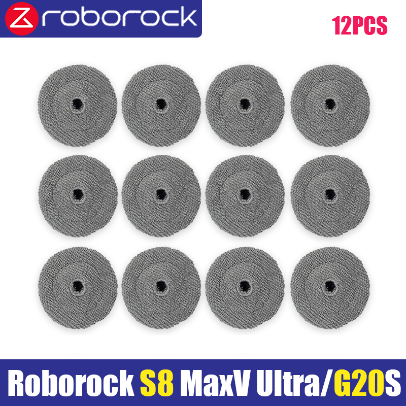 Roborock S8 Max V Ultra G20s robot Vacuum Cleaner Accessories mop Choth vacuum bags Side Brush Filter Replaceable Parts: army green