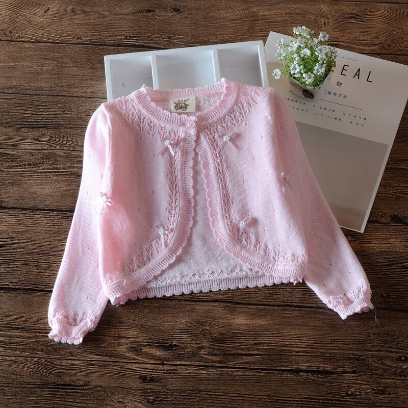 Meisjes Vest Trui Jas 100 Katoen Meisjes Bovenkleding Voor 1 2 4 6 8 Jaar Oude Kinderen Kleren RKC195082: Roze / 12m