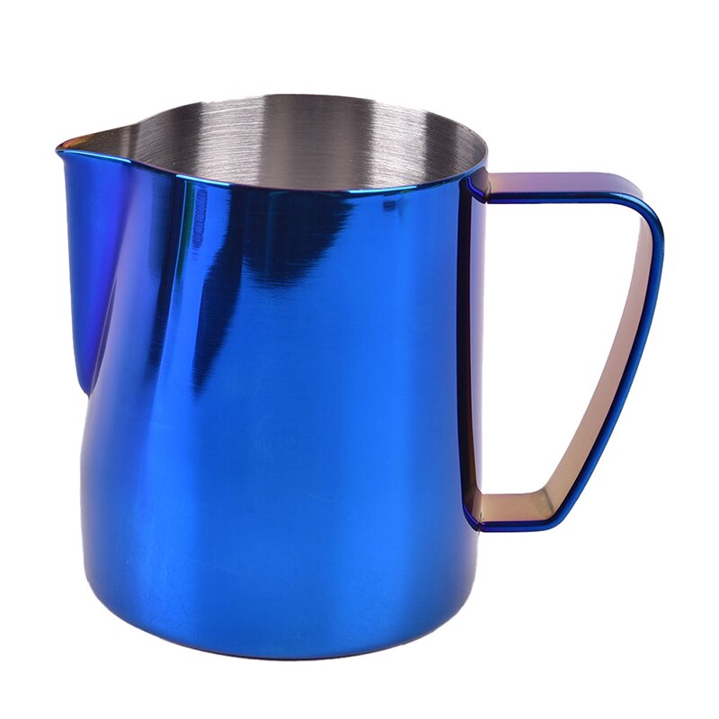 Milk Steaming & Frothing Pitcher Stainless Steel Non-Stick Milk Jug Pull Flower Cup For Coffee Cappuccino Latte Art: BL / 350ml