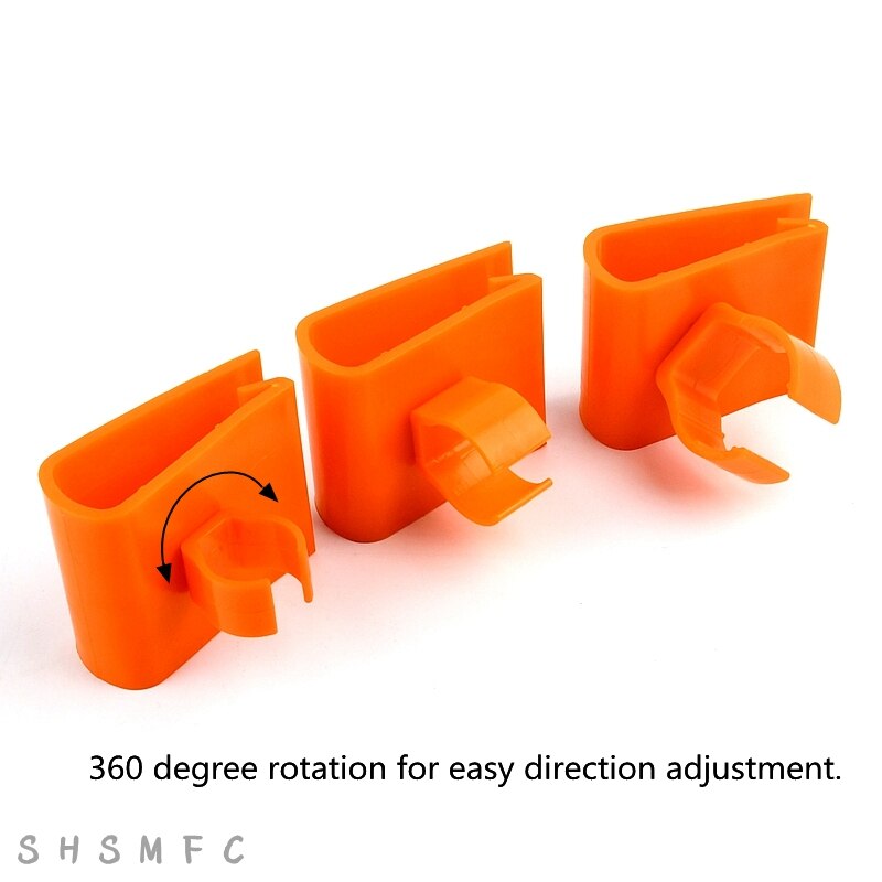 2~30 PCS T5 T8 T4 PVC Pipe Clamps Lamp Clamp Aquarium Water Tube Support Fitting Rotary Water Pipe Clamp for Fish Tank Tie Bar