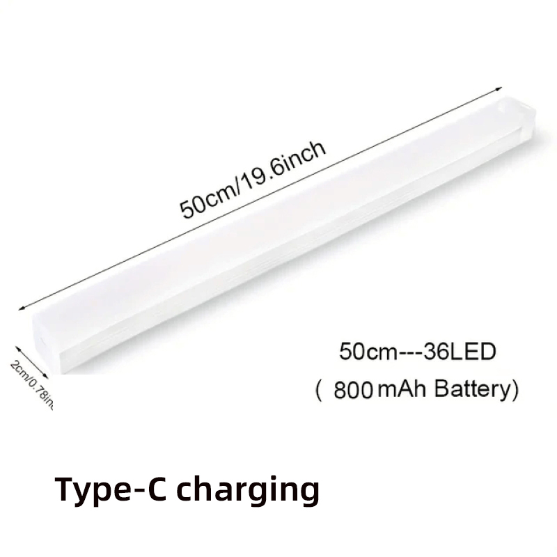 USB oplaadbare sensor led-verlichting, witte 6000k lichte LED-kastverlichting 5-8CM Detectieafstand, draagbare LED-onderkastverlichting, magnetische strip Stick-on Slaapkamer Garages Garderobe (Color