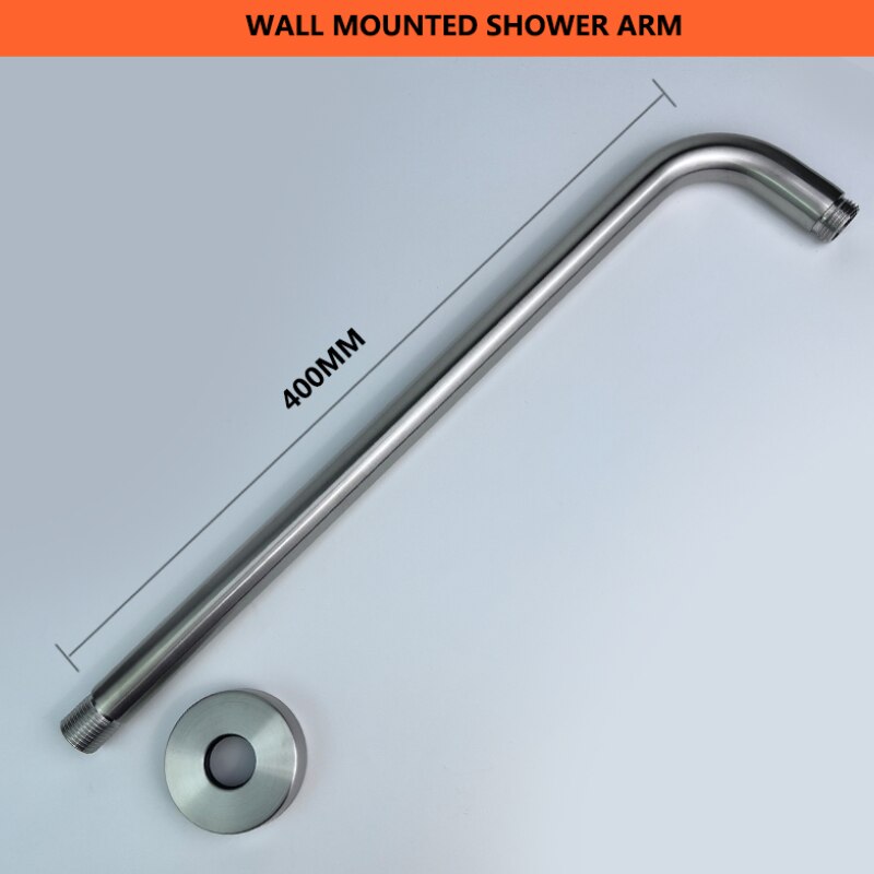 and Cold Head Top Shower Set 304 Stainless Steel 1 Function Solid Valve 8 Inch 200mm Shower Wall Mounted Ceiling Bathroom: Wall Arm