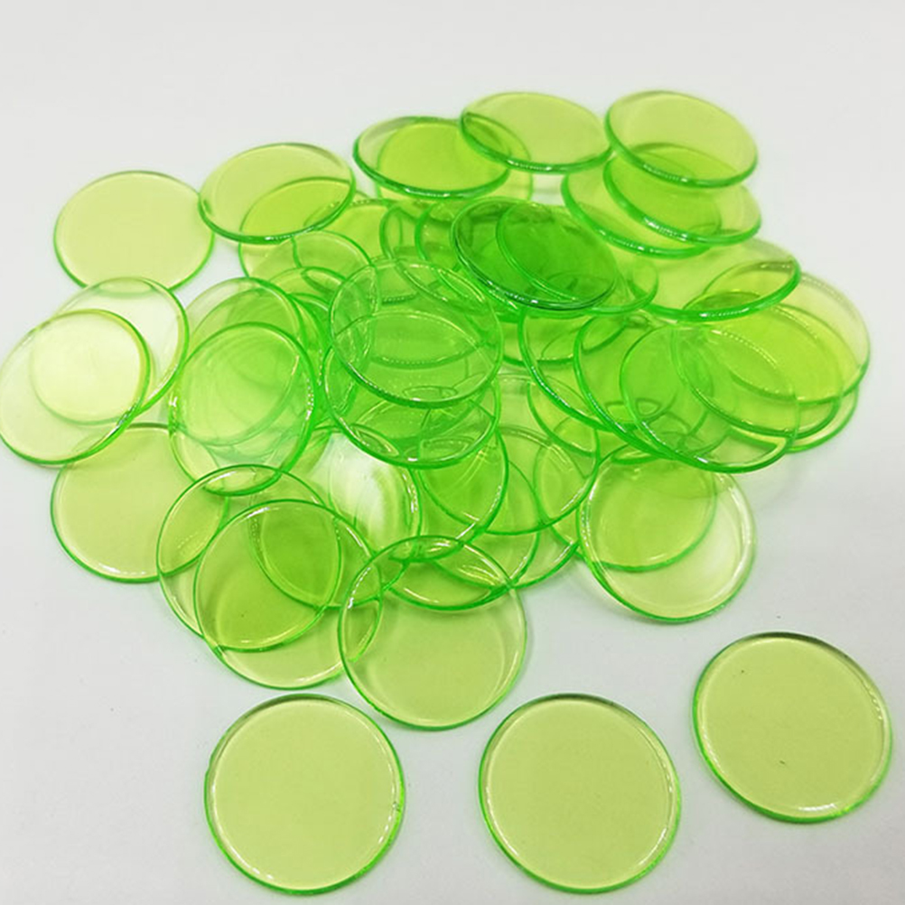 300Pcs Tokens Kleurrijke Creatieve Plastic Ronde Poker Tokens Spel Tokens Bingo Markers Voor Fun Familie Club Carnaval Bingo Game