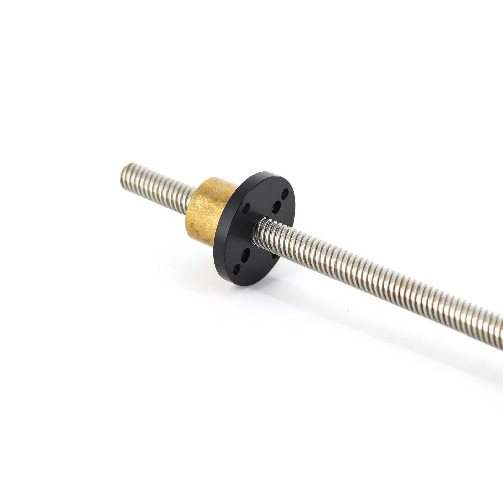 304 stainless steel T8 screw length 80mm lead 1mm 2mm 8mm trapezoidal spindle 1pcs With brass nut