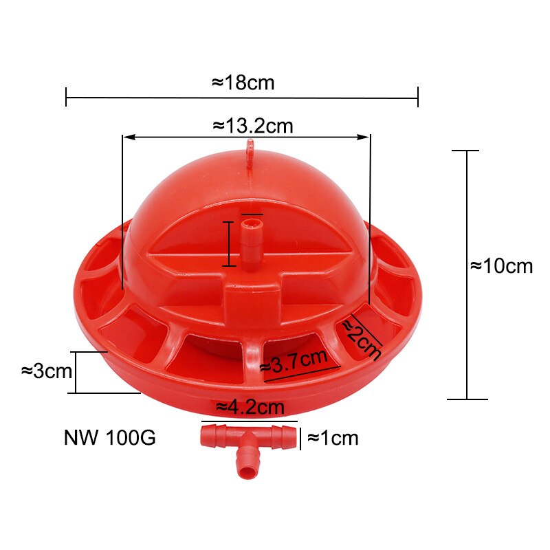 1 pcs Bird Feeders feeding Trough 18*10cm Prevent feed waste Farm feeding tools Farm Animal Poultry Cages Accessories