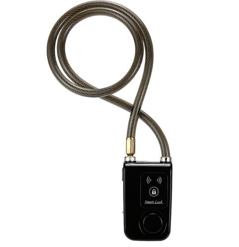 Bicycle Lock Anti-Lost Alarm Keyless Bike Motorcycle Gate Door Anti Theft Alarm 110dB Phone APP Control Bluetooth Smart Lock 0.2: Lavender