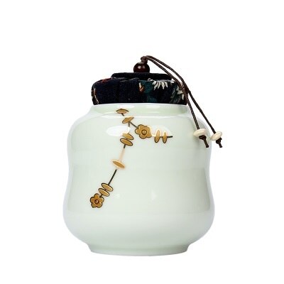 Jar Reizen Huishouden Koffie Opbergdoos Fles Bus Seal Craft Klassieke Thee Caddy Organisator Mini Snoep Keramiek Tin
