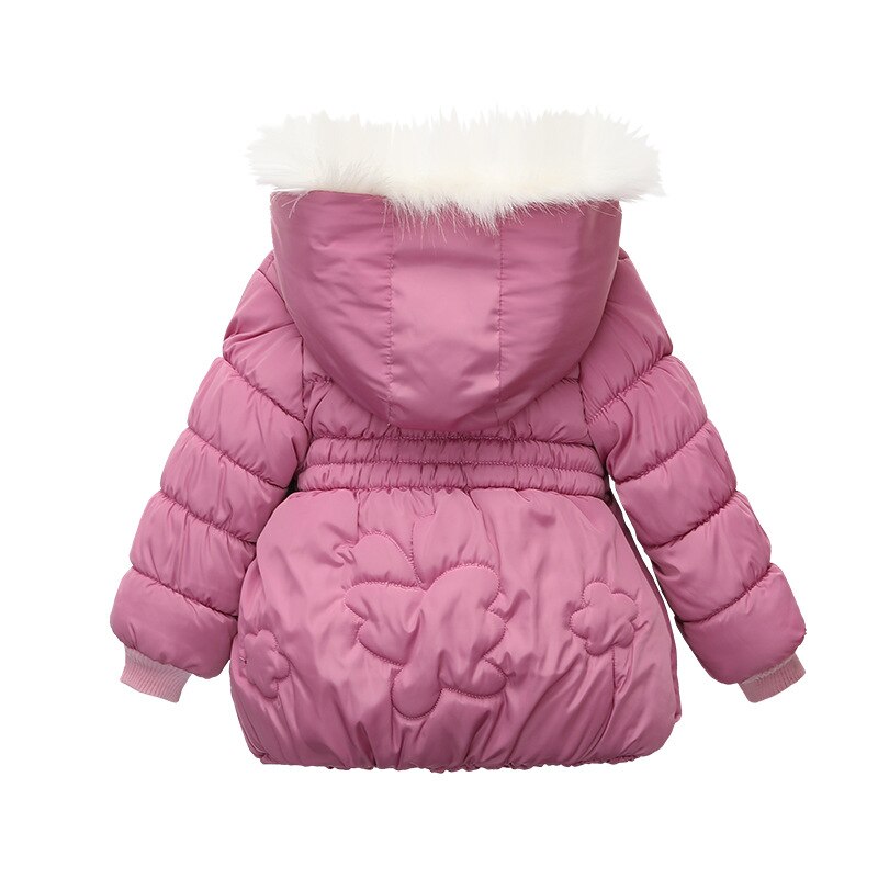 Dikker Fluwelen Warme Meisjes Jas Winter Katoen Lange Stijl Hooded Jassen Voor Meisjes Kinderen Bovenkleding Kerstcadeau Jongens Kleding