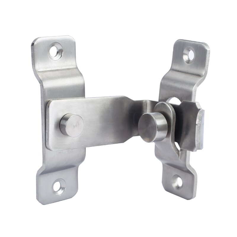 Perno de puerta de madera antirrobo de acero inoxidable, hebilla de bloqueo de cadena de seguridad, Pestillos de gabinete de muebles de ventana de hogar de Hotel, ferretería con broche