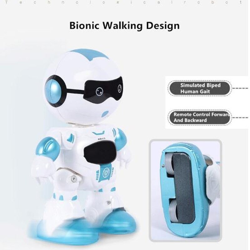 Intelligente multifunzione accorto RC robot danza e programmazione musicale a passeggio occhio veloce luce RC robot tocco sensing regalo