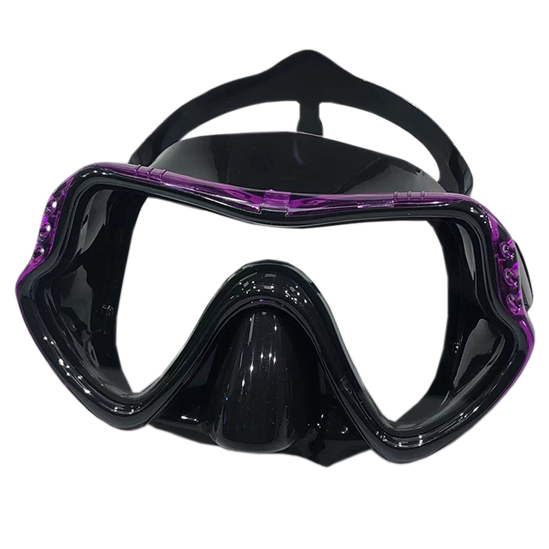 Professionelle Schwimmbrille aus weichem Silikon, Schwimmbrille, UV-Schutzbrille für Männer und Frauen, Tauchmaske: Burgunderrot