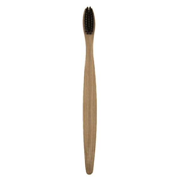 3 Colors Environment-friendly Wood Toothbrush Bamboo Teethbrush Soft Bamboo Adults Fibre Wooden Handle Low-carbon toothbrushes: Black