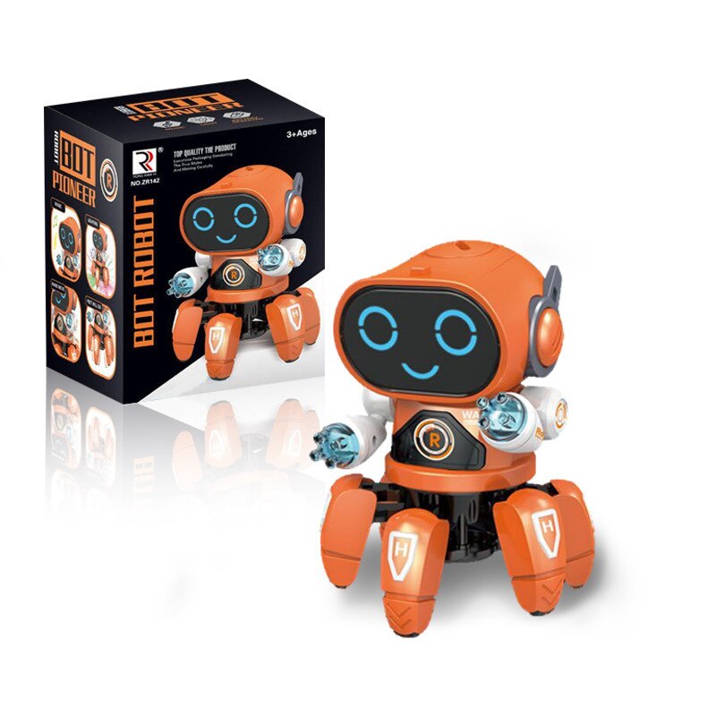 [sjovt] meget sødt dyr elektronisk kæledyr lys musik dans blæksprutte robot legetøj gå lyd hav liv dukke børn baby