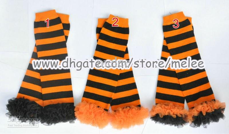 Halloween pompoen ruche beenwarmer baby kant been chevron volwassen armwarmers u kiest gratis kleur 15 paar/lot