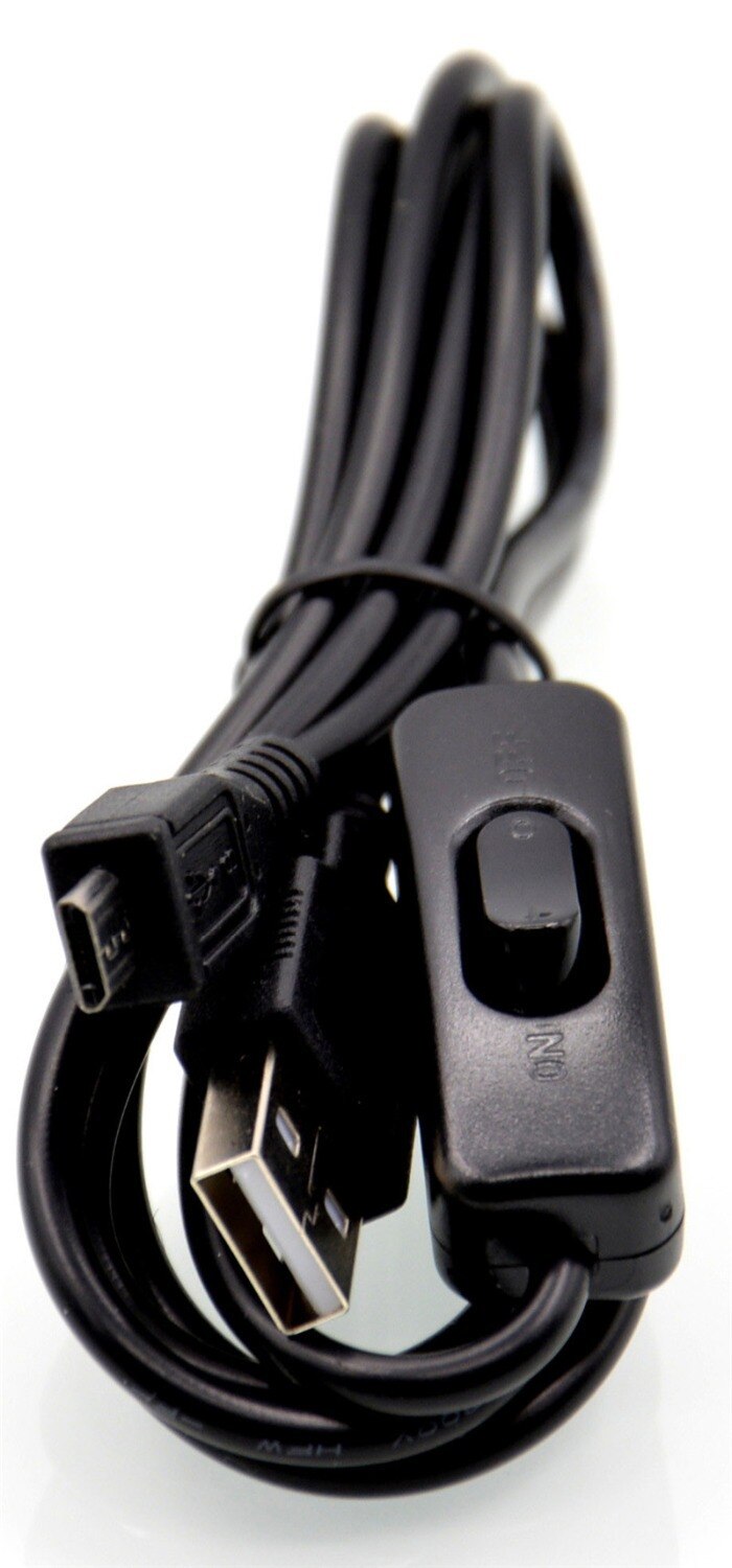5 st raspberry pi usb till micro usb strömkabel med på/av-brytare för raspberry  pi 2/ b/b+ kort, lätt att starta/starta om