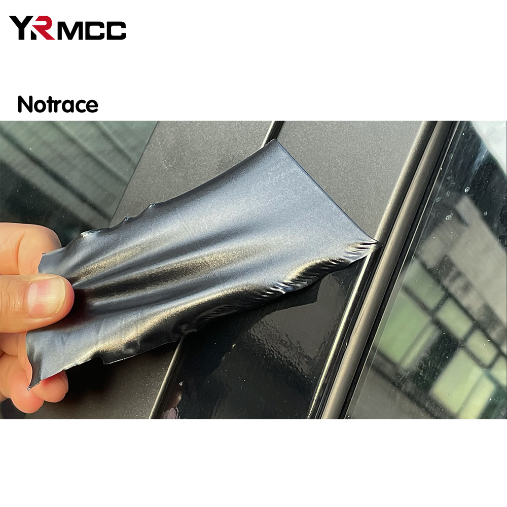 Bil Vinyl Wrap Folie Selvklebende Sort Blank Vanntett Dekal DIY Datamaskin Scooter Dekkefolie