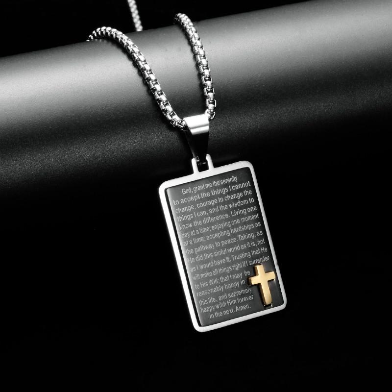 Ketting Voor Mannen Jesus Crystal Cross Hanger Ketting Kruis Ketting Mode-sieraden