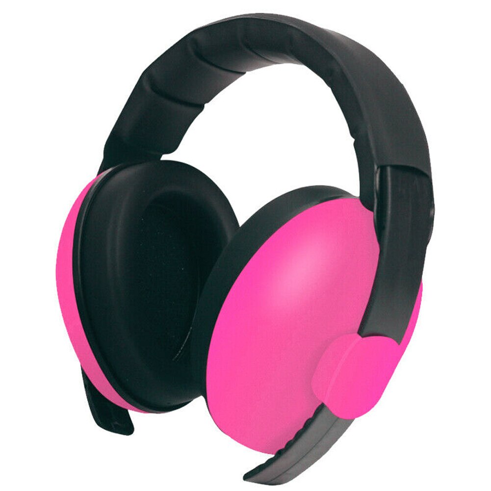 Baby Earmuffs Noise Cancelling Ear Hearing Protection Headphones for Kids Infant: rose red
